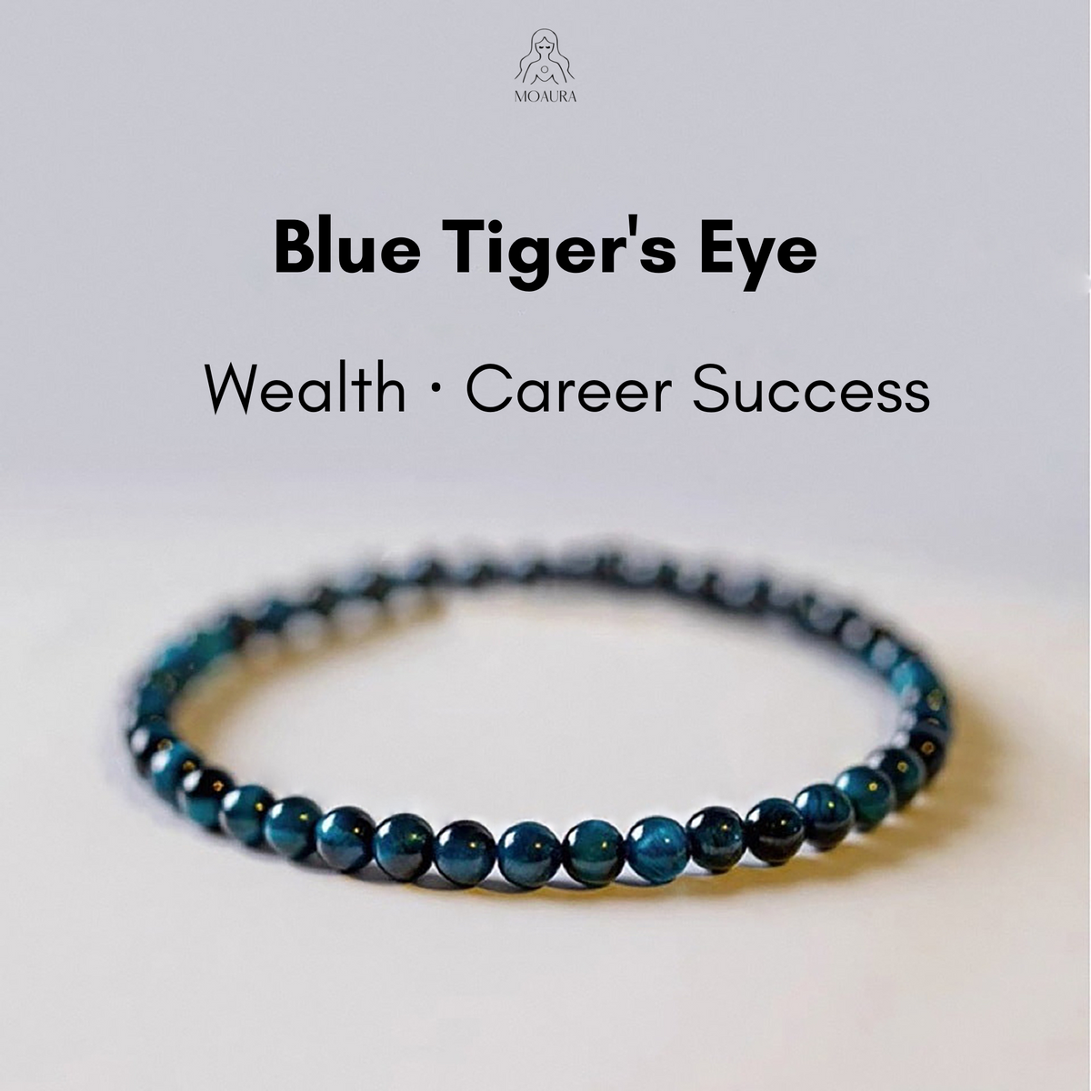 Natural Blue Tiger's Eye Bracelet