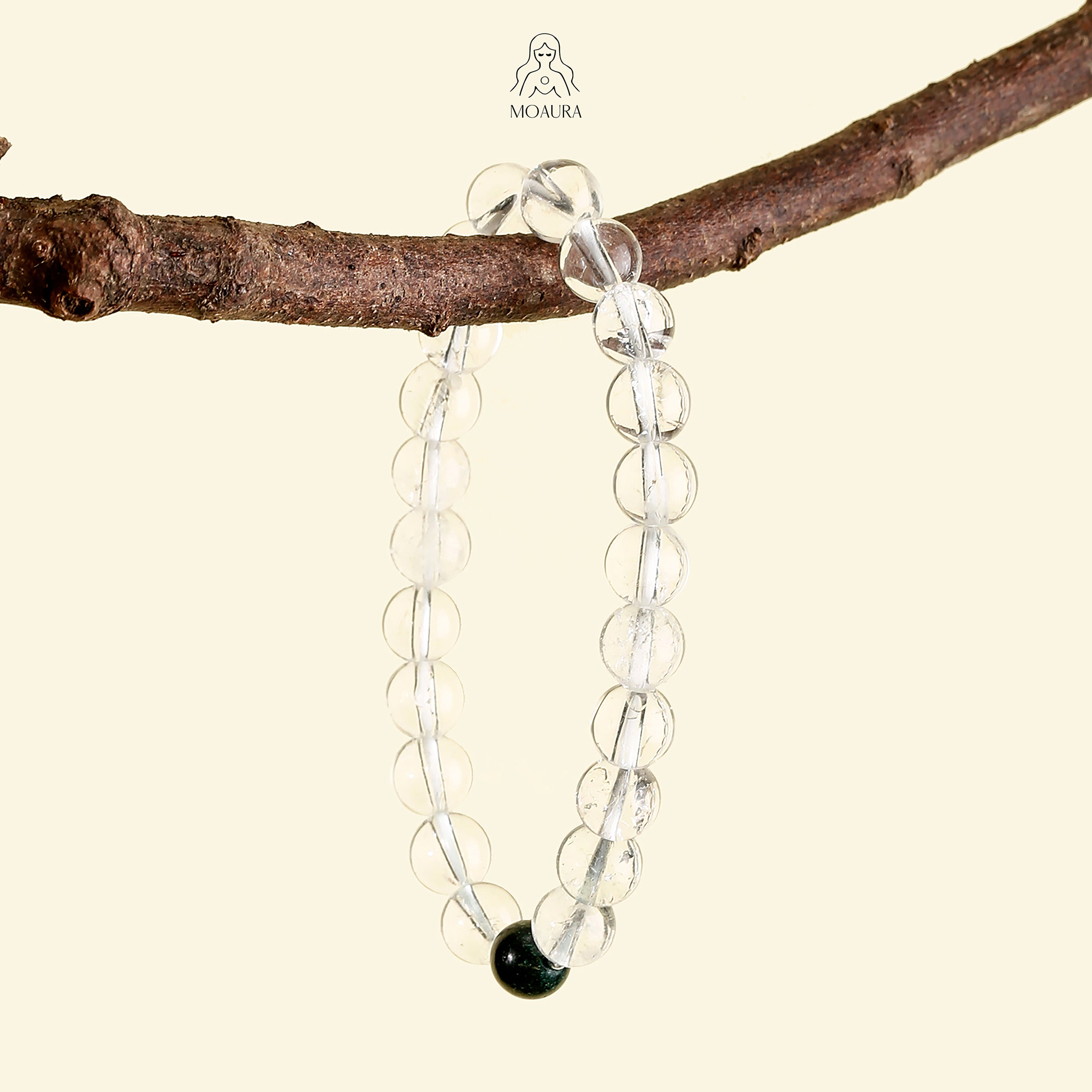 Aromatic Single Water Element & White Crystal Bracelet Fengshui Bracelet