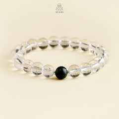 Aromatic Single Water Element & White Crystal Bracelet Fengshui Bracelet