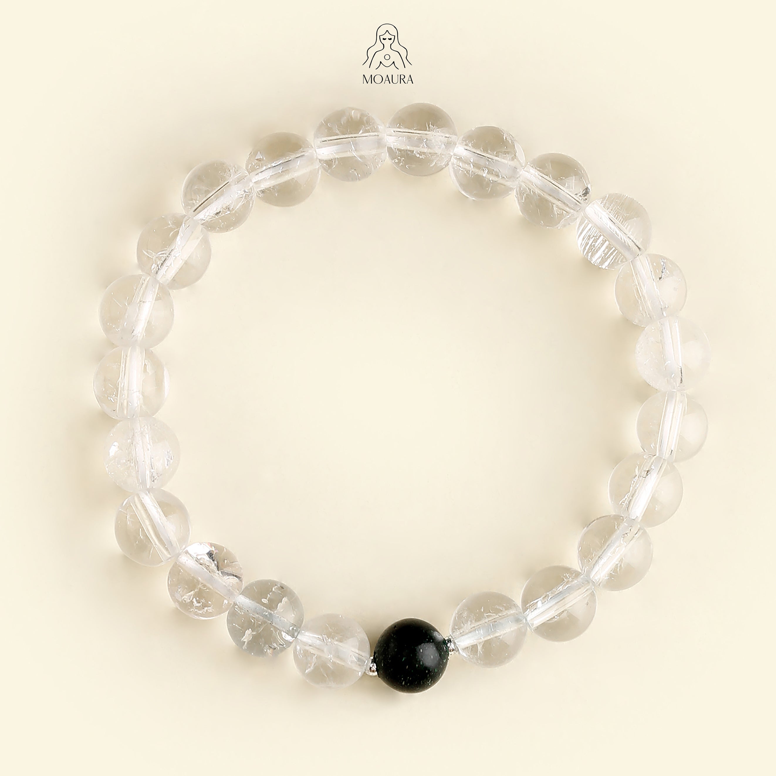 Aromatic Single Water Element & White Crystal Bracelet Fengshui Bracelet