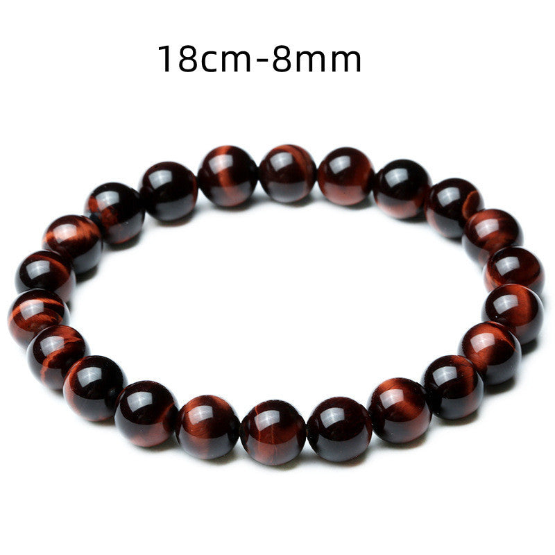 Vintage Style  8mm Red Tiger Eye Bracelet Anti-fatigue