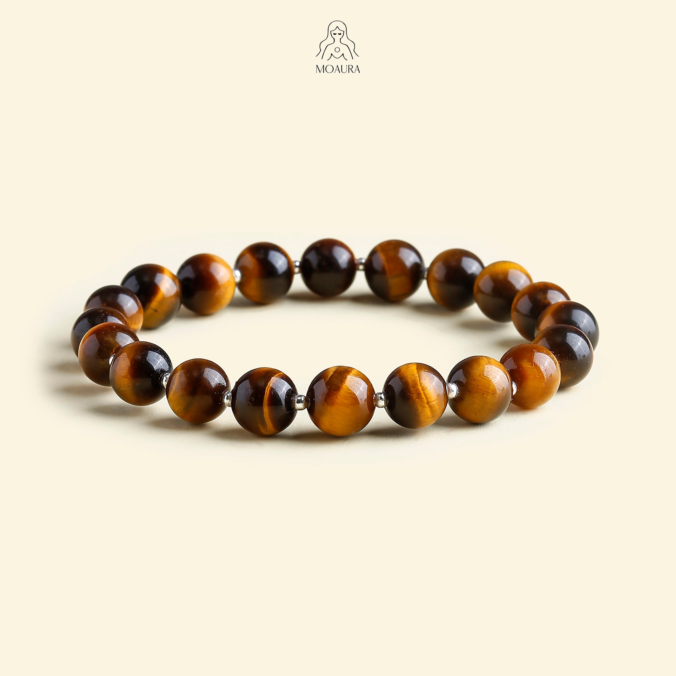 Aromatic Single Metal Element & Yellow Tiger's Eye Bracelet Fengshui Bracelet