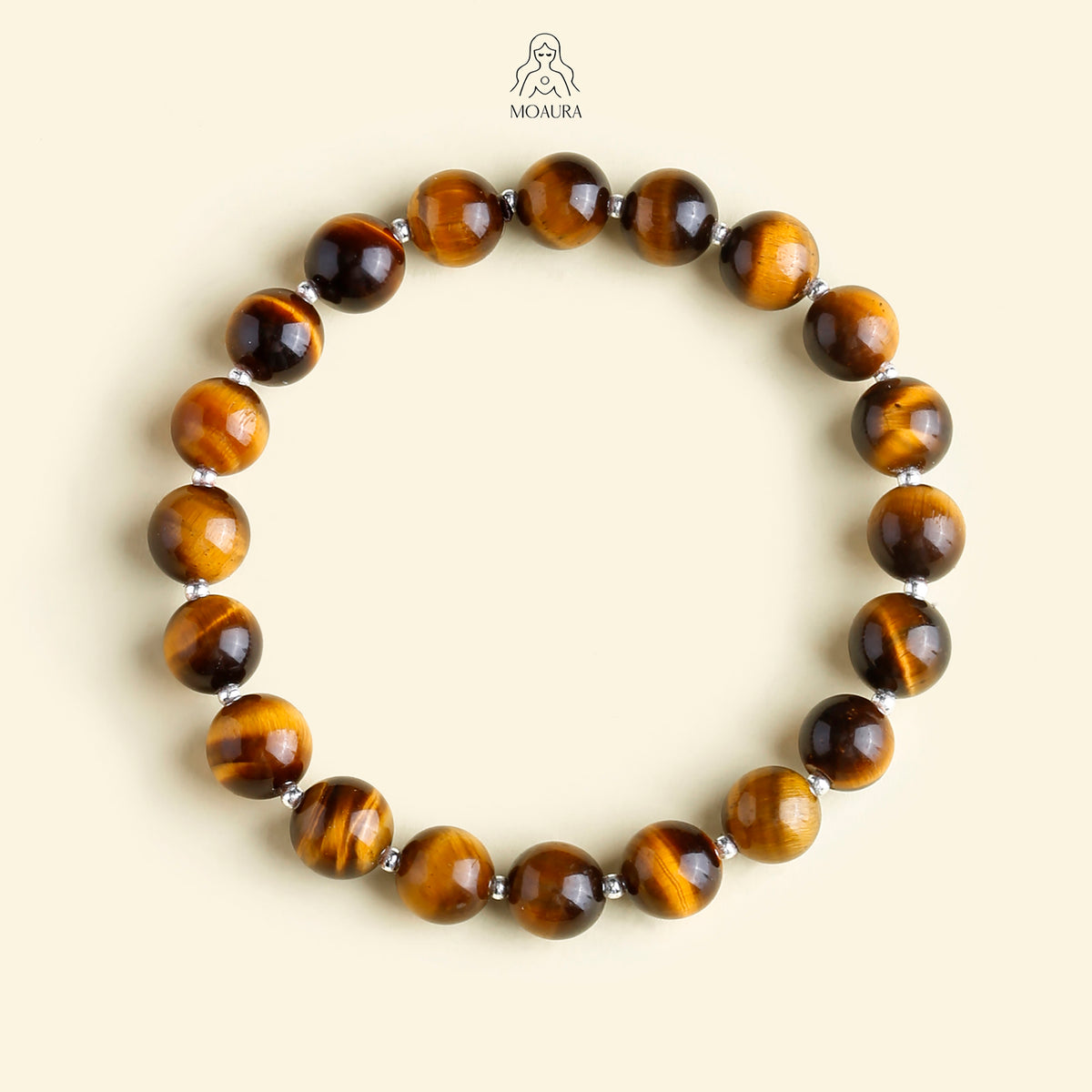 Aromatic Single Metal Element & Yellow Tiger's Eye Bracelet Fengshui Bracelet