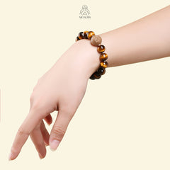 Aromatic Single Metal Element & Yellow Tiger's Eye Bracelet Fengshui Bracelet