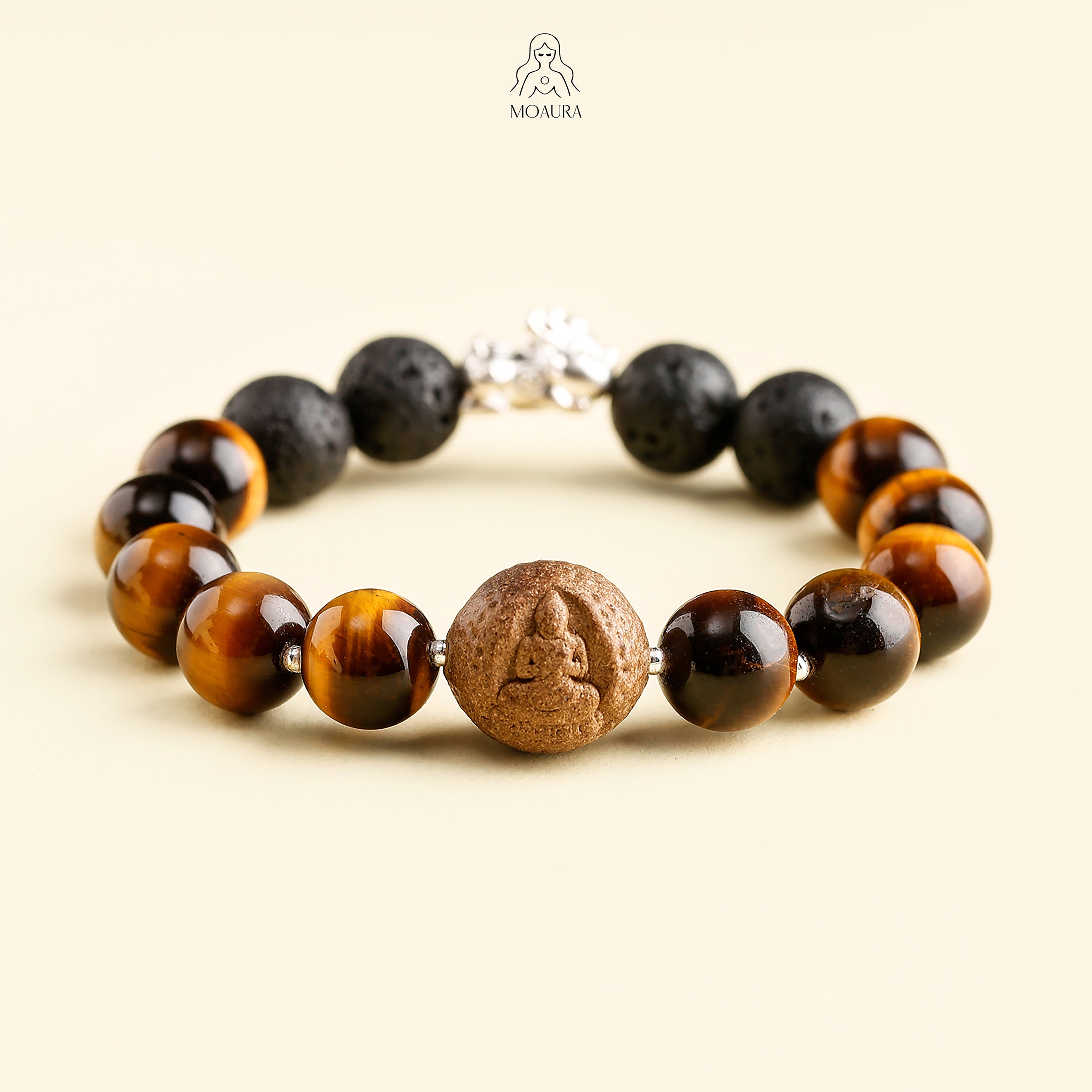 Aromatic Single Metal Element & Yellow Tiger's Eye Bracelet Fengshui Bracelet