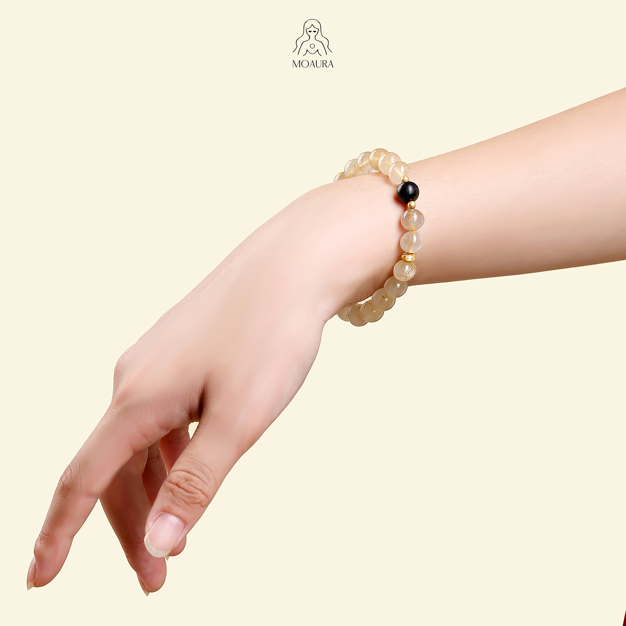 Aromatic Single Water Element & Citrine Bracelet Fengshui Bracelet