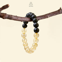 Aromatic Water Element & Citrine Bracelet Fengshui Yinyang Bracelet