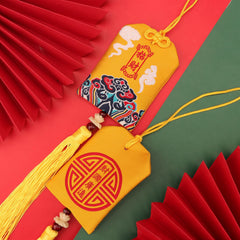 Chinese Style Fortune Bag Embroidery Good Luck Charm Feng Shui Amulet