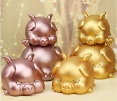 Golden piggy bank attract money Fa Cai piggy bank lucky