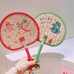 Feng Shui Handwoven Fan with Fortune Tree for Prosperity and Wealth  Money Tree for Wealth and Good Luck