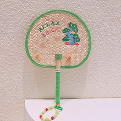 Feng Shui Handwoven Fan with Fortune Tree for Prosperity and Wealth  Money Tree for Wealth and Good Luck