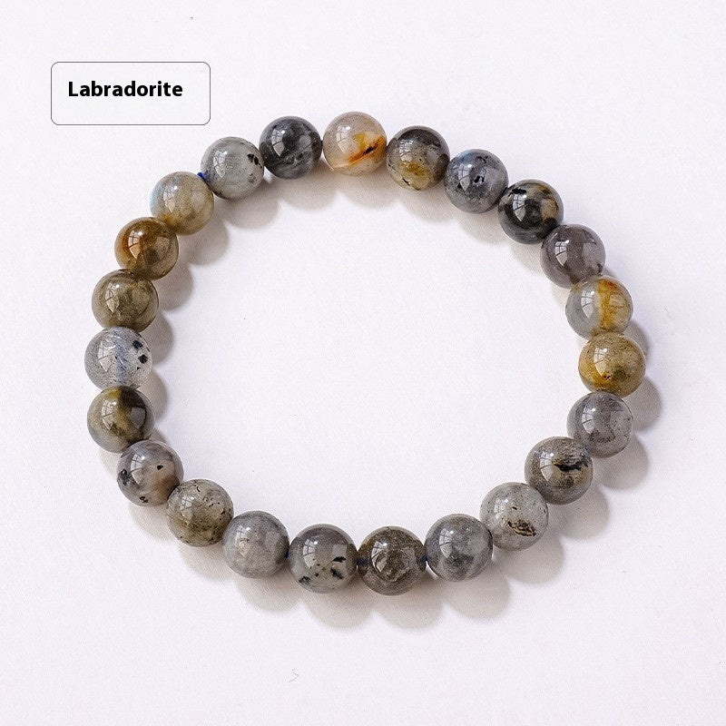 8mm Natural Crystal Stone Beads Bracelet