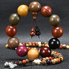 National Style Wooden Beaded Bracelet Bracelets 108 PCs