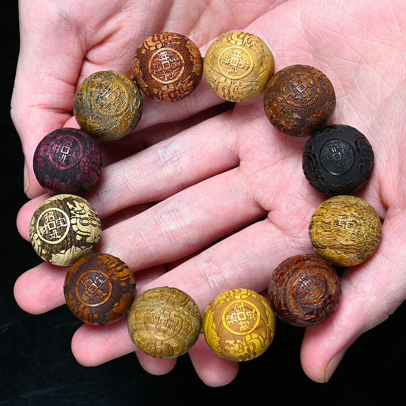 National Style Wooden Beaded Bracelet Bracelets 108 PCs